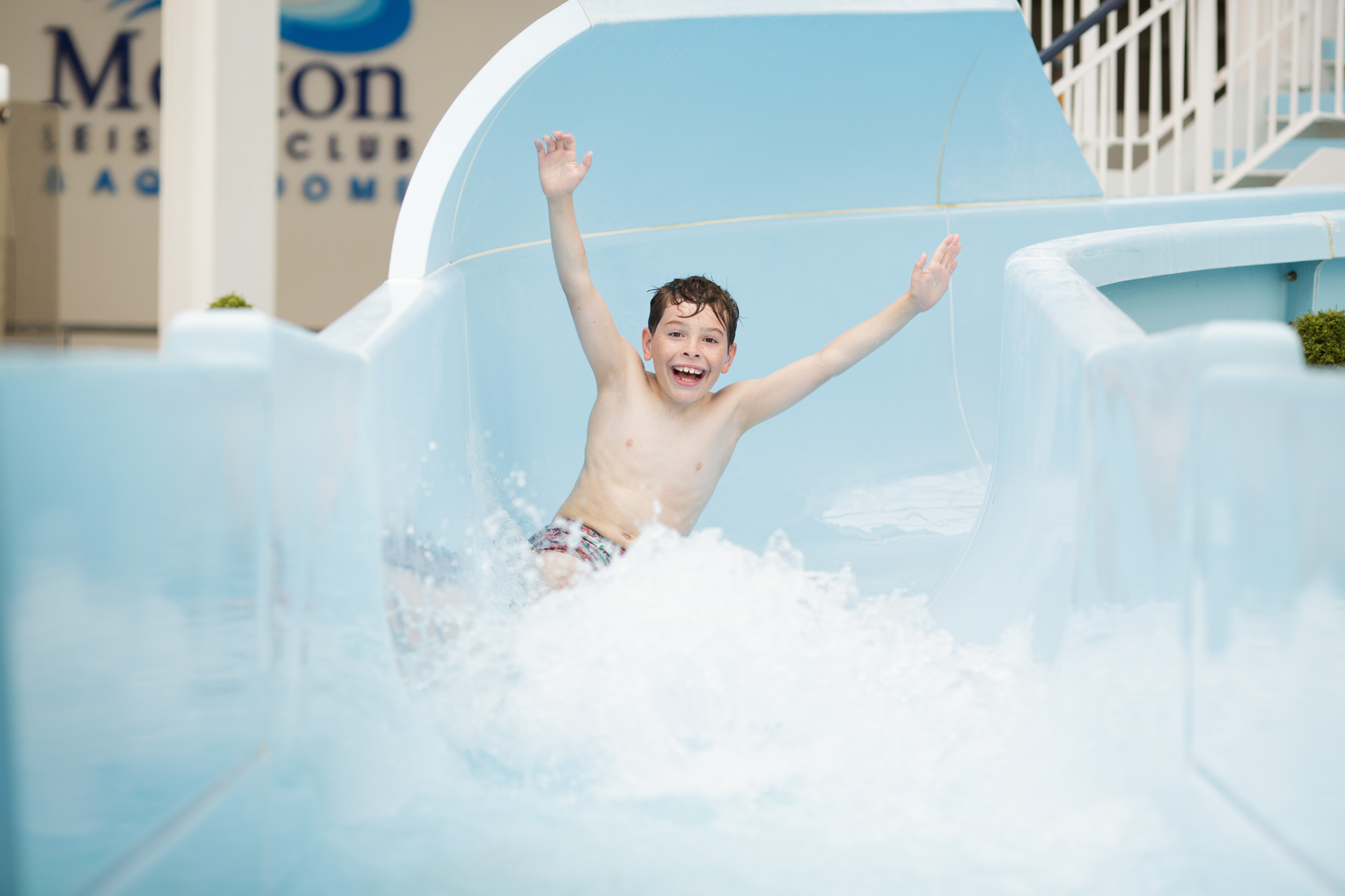 Aquadome Slide. Boy 4