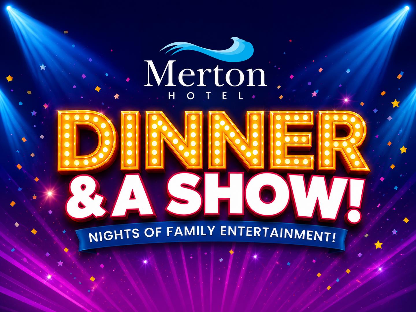 Merton Dinner & Show Event Card