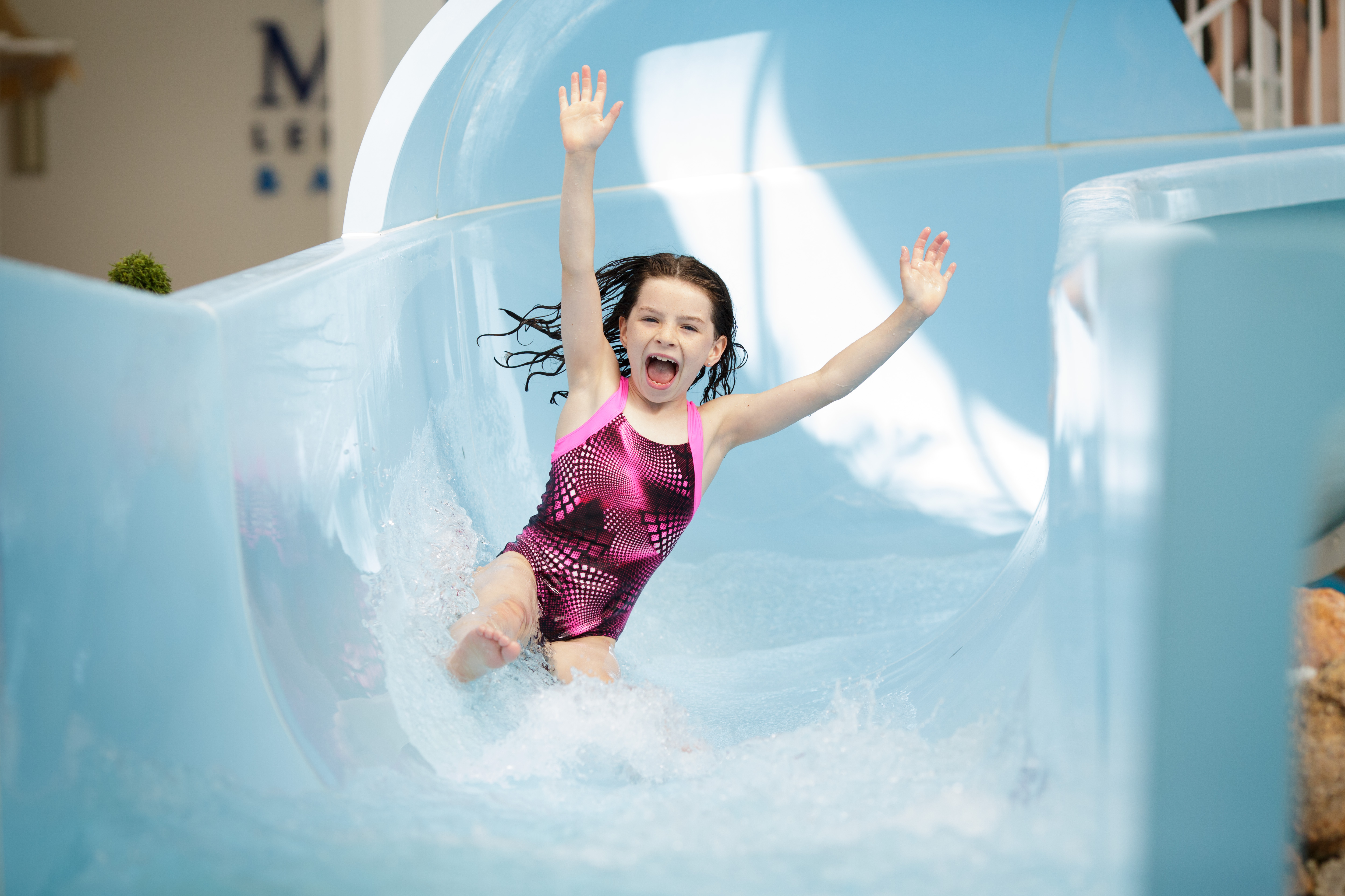 Aquadome Slide. Girl 9
